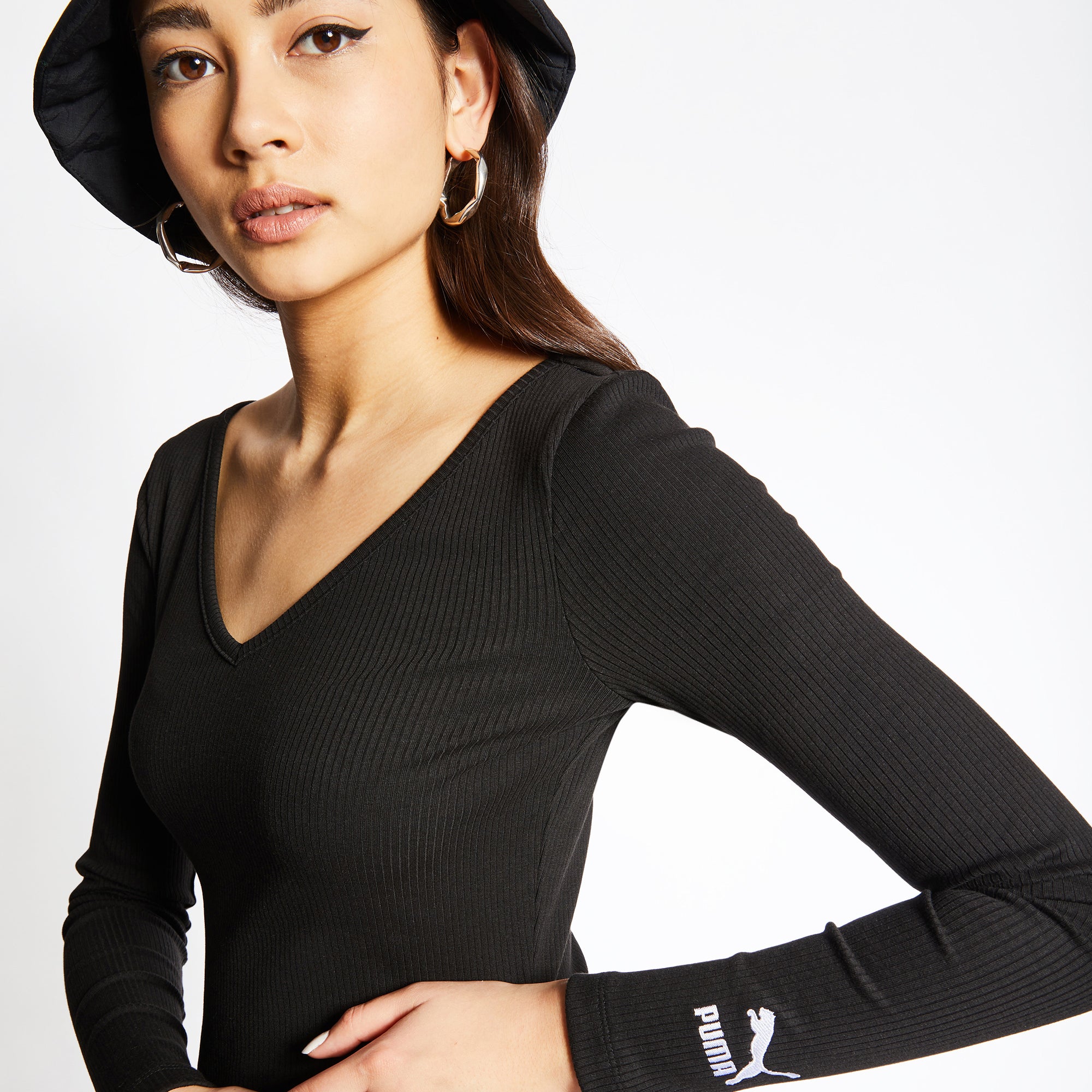 Puma Classic Rib Bodycon - Women Dresses - Image 1 of 4 Enlarged Image