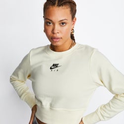 Women Sweatshirts - Nike Air Crew Neck - Off White-Off White