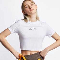 Women T-Shirts - Nike Sportswear Shortsleeve - White-White