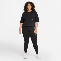 Women Leggings - Nike Swoosh - Black-Black