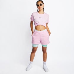 Women T-Shirts - Champion Shortsleeve - Pink-Pink