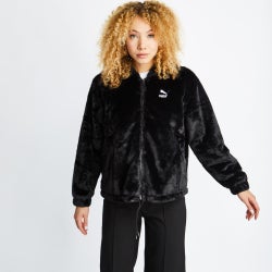 Women Jackets - Puma Brand Love Outerwear - Black-Black-White