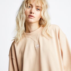 Women Sweatshirts - adidas Originals Crew Neck - Halo Blush-Halo Blush