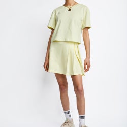 Women Skirts - adidas Tennis Luxe - Hazy Yellow-Hazy Yellow
