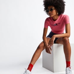 Women Bodysuits - Tommy Jeans Logo - Botanical Pink-Botanical Pink