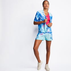 Women Shorts - Tommy Jeans Basketball - Placed Tropical Prin-Placed Tropical Prin