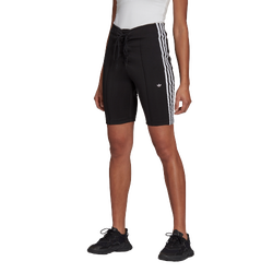 Women Shorts - adidas Laced High-waisted Shorts - Black-Black