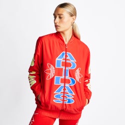 Women Jackets - adidas Collegiate Windbreaker - Red-Red