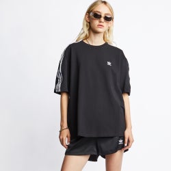 Women T-Shirts - adidas Satin - Black-Black