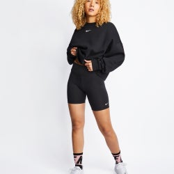 Women Sweatshirts - Nike Essentials Trend Crew Neck - Black-(White)