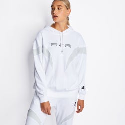 Women Hoodies - Nike Air Over The Head - White-Pure Platinum-(Black)