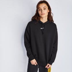 Women Hoodies - Nike Essentials Over The Head - Black-(White)