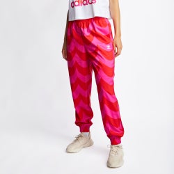 Women Pants - adidas Marimekko Cuffed Woven Track Pants - Red-Red