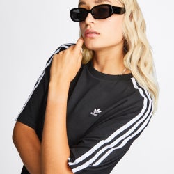 Women T-Shirts - adidas Originals Shortsleeve - Black-Black