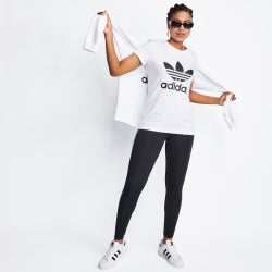 Women T-Shirts - adidas Originals Shortsleeve - White-White