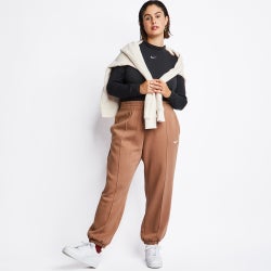 Women Pants - Nike Sportswear Plus Cuffed - Brown-Brown