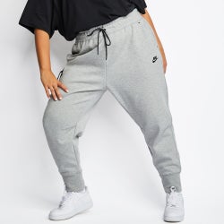 Women Pants - Nike Tech Fleece Plus Cuffed - Grey-Grey