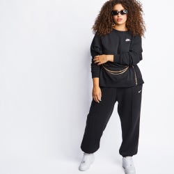 Women Sweatshirts - Nike Sportswear Plus Crew Neck - Black-Black