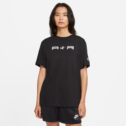 Women T-Shirts - Nike Air - Black-White