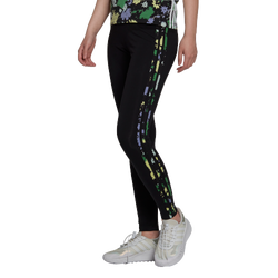 Women Leggings - adidas Floral Utility - Black-Black