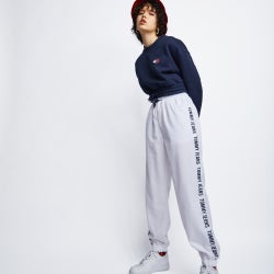 Women Pants - Tommy Jeans Cuffed - White-White