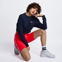Women Shorts - Tommy Jeans Bike - Pink-Pink