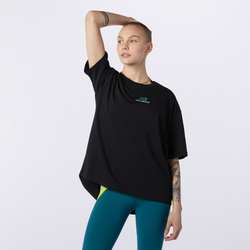 Women T-Shirts - New Balance Higher Learning - Black-Black
