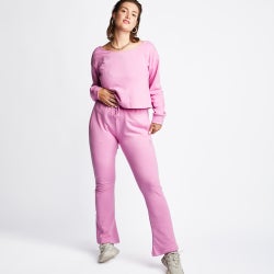 Women Pants - Step Into You - adidas Open Hem Originals Pants - Pink-Pink