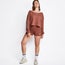 adidas Slouchy Crew Sweatshirt - Step Into You - Femme Sweats Brown-Brown