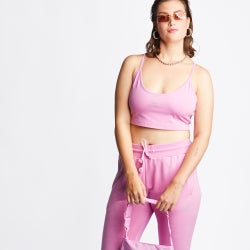 Women Sport Bras/Sport Vests - Step Into You - adidas Crop Top - Pink-Pink