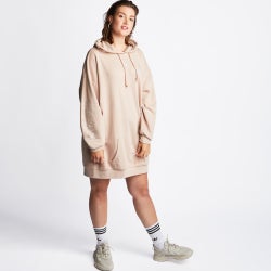 Women Dresses - Step Into You - adidas Hoodie Dress - Natural-Natural