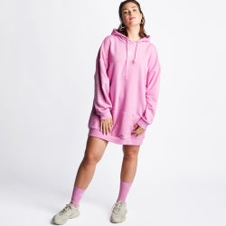 Women Dresses - Step Into You - adidas Hoodie Dress - Pink-Pink