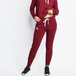 Women Pants - Under Armour Armour Track - Red-Red