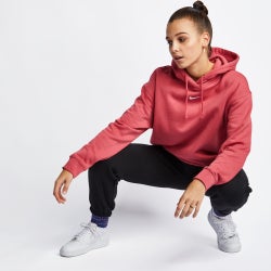 Donna Hoodies - Nike Essentials Over The Head - Archaeo Pink-White