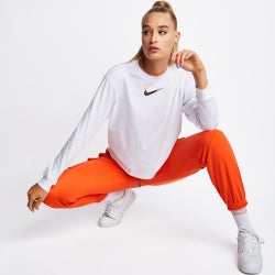 Women T-Shirts - Nike Essentials Longsleeve - White-White