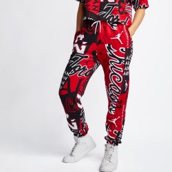Women Pants - Jordan Jumpman Classic 40 Cuffed - Black-Red