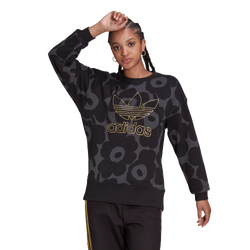 Women Sweatshirts - adidas Originals Crew Neck - Black-Gold-Black