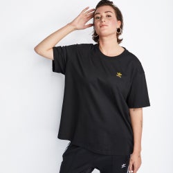 Women T-Shirts - adidas Adicolor Plus Boyfriend - Black-Black