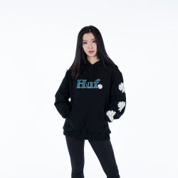 Women Hoodies - HUF In Bloom - Black-Black