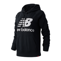Women Hoodies - New Balance Essential - Black-Black