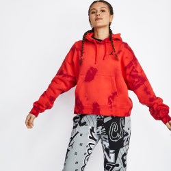 Women Hoodies - Jordan Heritage Over The Head Hoody - Bright Crimson-Bright Crimson-Bright Crimson