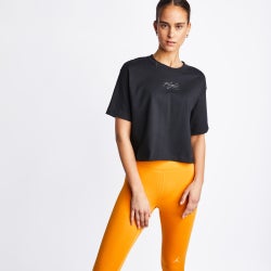 Women T-Shirts - Jordan Heritage Shortsleeve Tee - Black-Black-Black