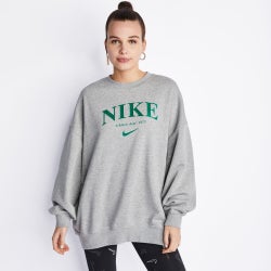 Women Sweatshirts - Nike Sportswear Gfx Crew Neck Top - Grey-Grey