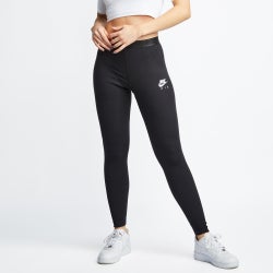 Women Leggings - Nike Air Rib Tight - Black-Black