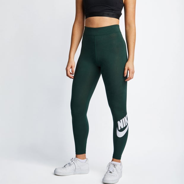 Nike Sportswear Trend Tight - Dames Leggings - Green - 61% Katoen, 33% Polyester, 6% Elastaan - Maat M - Foot Locker