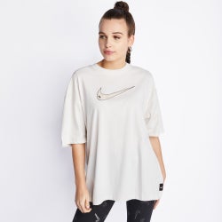 Women T-Shirts - Nike Swoosh Boyfriend Tee - Off White-Off White