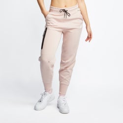 Women Pants - Nike Tech Fleece Open Hem Pant - Pink-Pink
