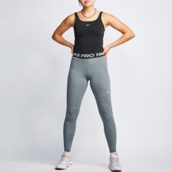 Women Leggings - Nike Pro Tight - Grey-Grey