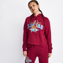 Women Hoodies - adidas Originals Bambi Over The Head Hoody - Burgundy-Burgundy