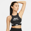 Nike Air Motif - Women Sport Bras/Sport Vests Black-White-Lt Iron Ore